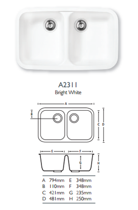 Kitchen Sinks 48 A2311