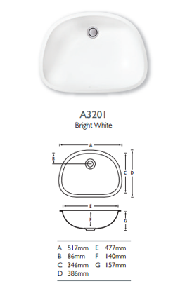 Bathroom Basins 81 A3201