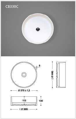 Bathroom Basins 114 CB330C
