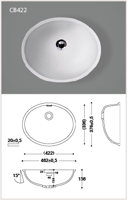 Bathroom Basins 117 CB422