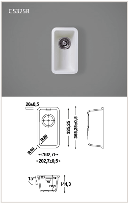 Kitchen Sinks 96 CS325R