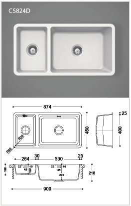 Kitchen Sinks 93 CS824D