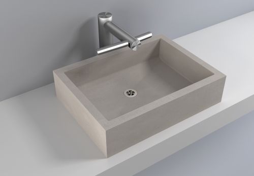 Bathroom Basins 62 Cardiff Neutral Concrete