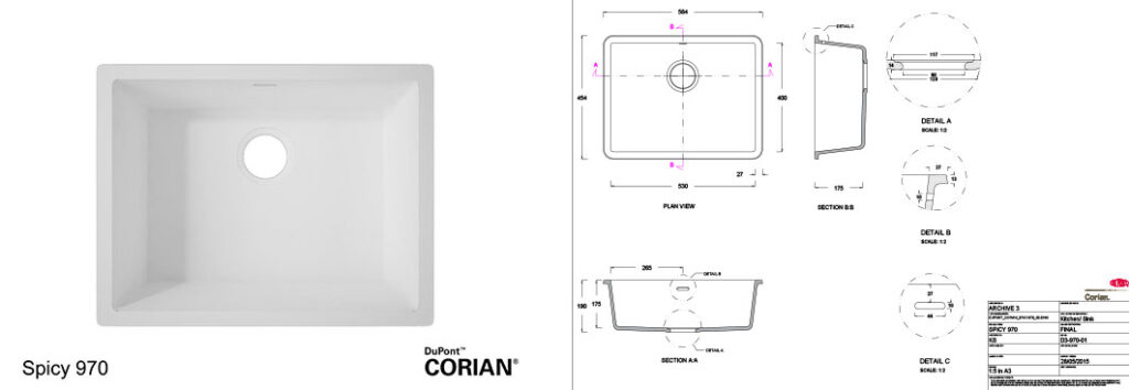 Kitchen Sinks 14 Spicy 970