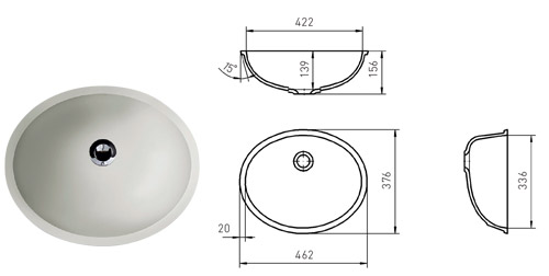 Bathroom Basins 71 b-4637
