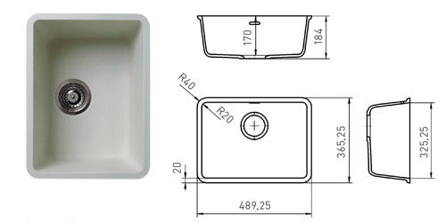 Kitchen Sinks 34 k-3648