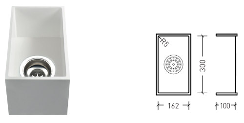 Kitchen Sinks 46 zk-162-solid-surface-base