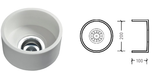 Kitchen Sinks 44 zk-200-solid-surface-base