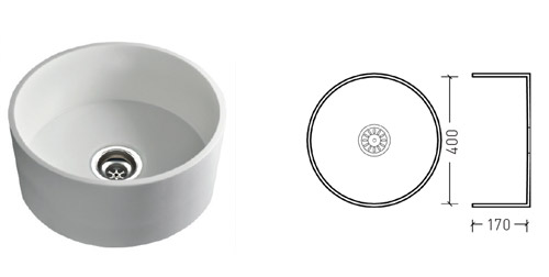 Kitchen Sinks 40 zk-400-solid-surface-base